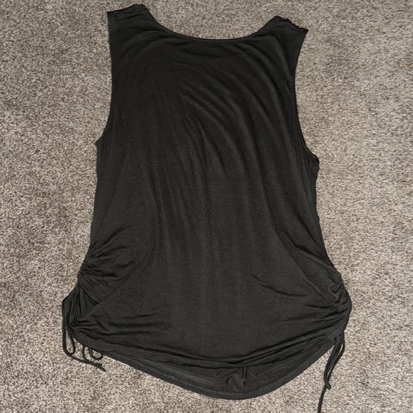 Dark green scoop neck with cinched sides - Picture 5 of 5